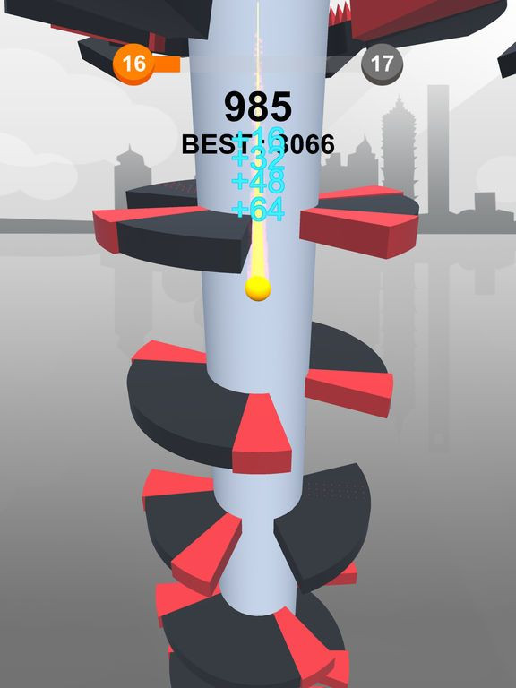 Jump Ball-Bounce On Tower Tile