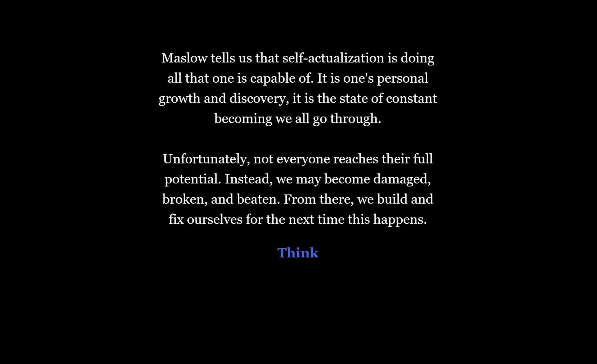 Self-Actualization (itch) Self-Actualization (itch)