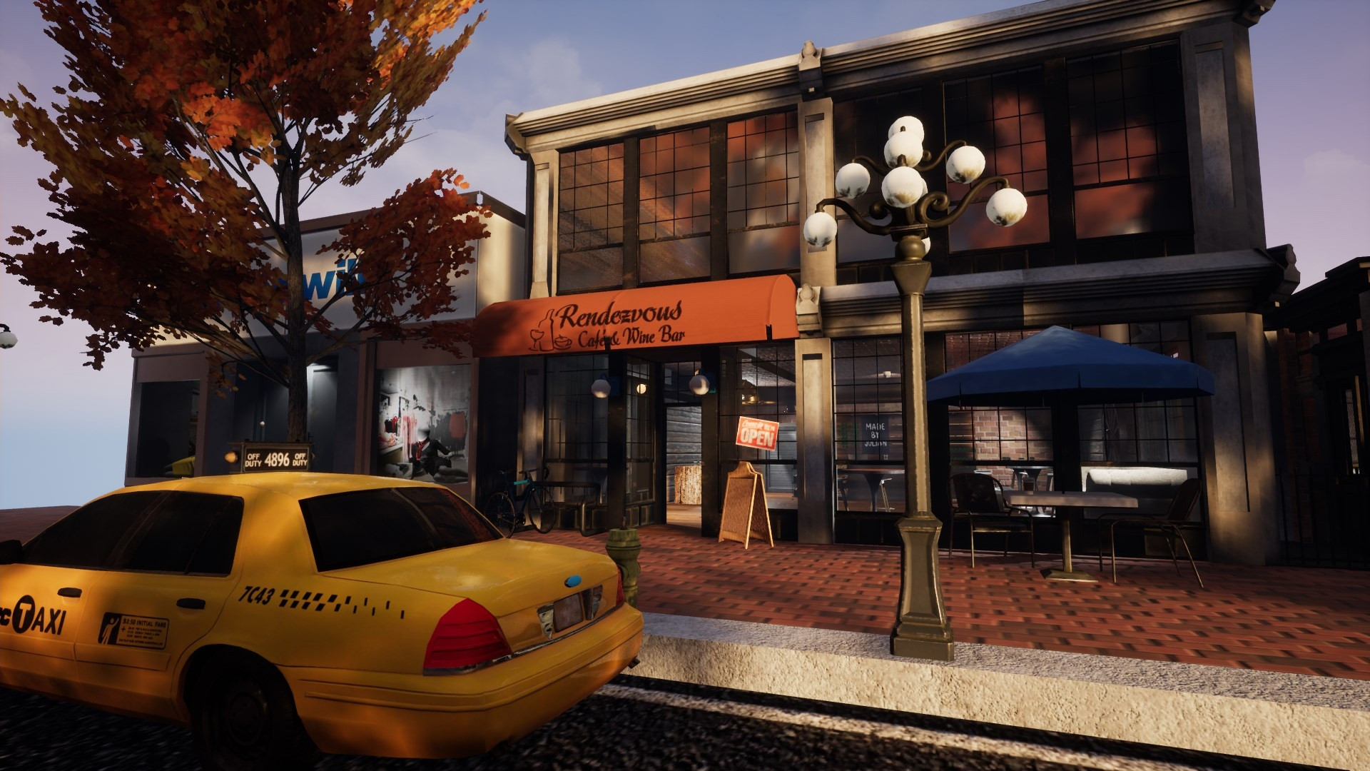 UE4 Virtual Diorama - Downtown in the Fall (itch)