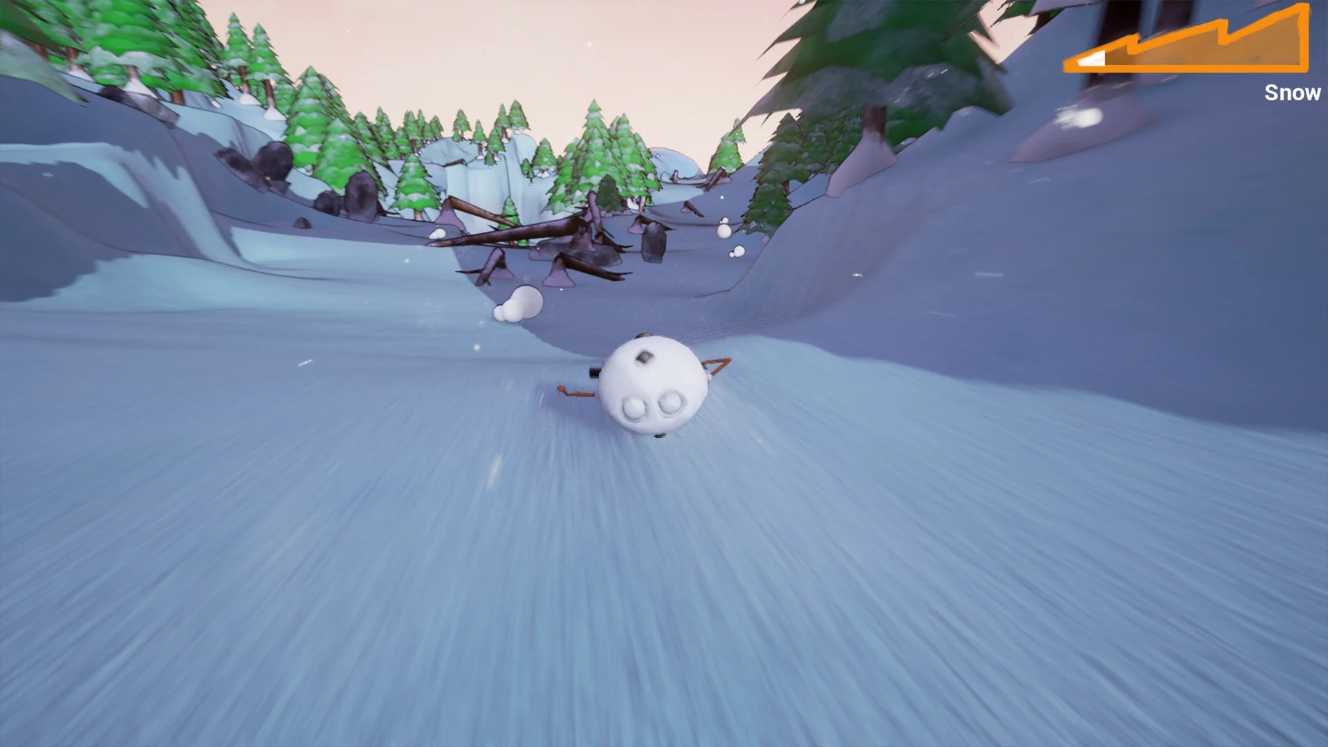 Рецензии Snowman Slopedown (itch)