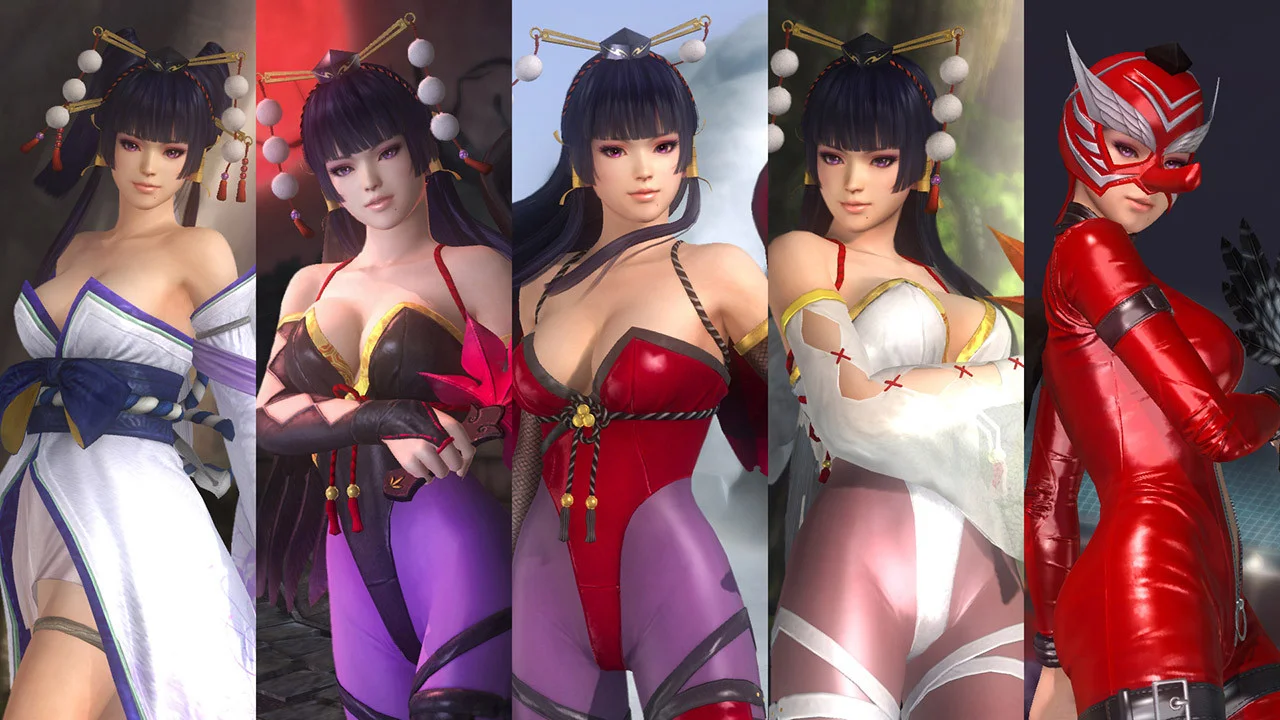 DOA5LR: Core Fighters + Nyotengu
