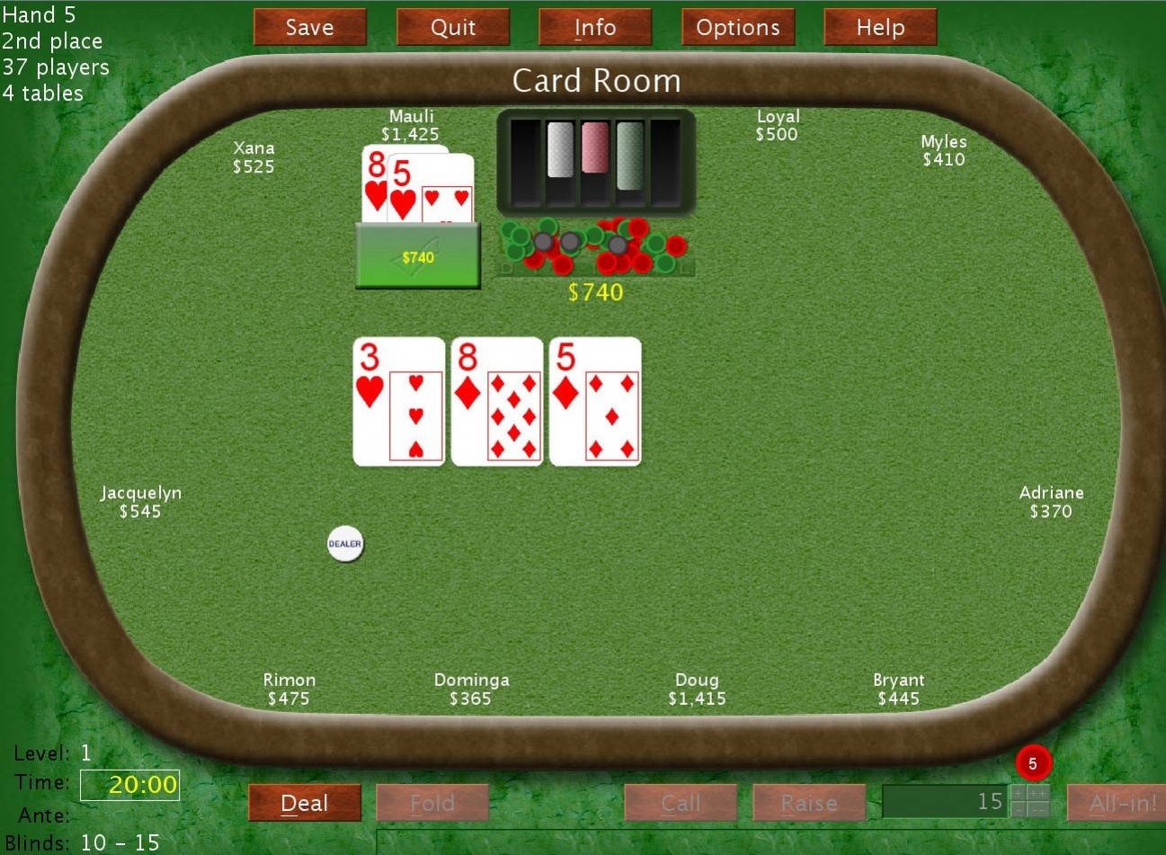 DD Tournament Poker: No Limit Texas Hold'em