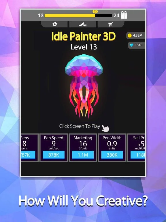 Idle Painter 3D-Low Poly&Tap Idle Painter 3D-Low Poly&Tap