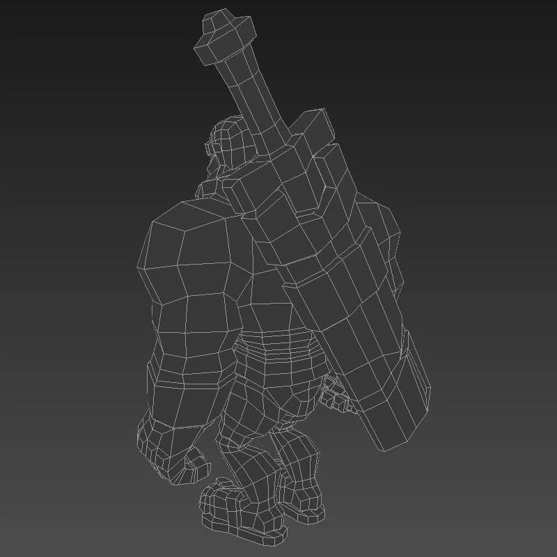 3D Model - Scrunch the Barbarian (Rigged) (itch) 3D Model - Scrunch the Barbarian (Rigged) (itch)