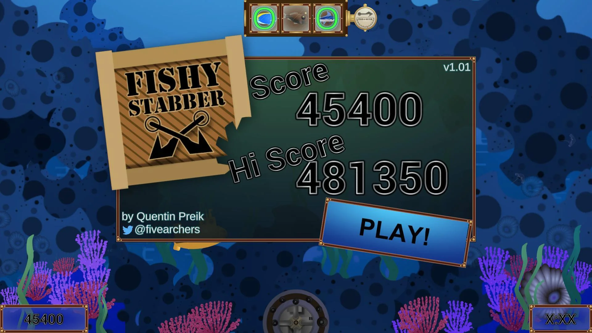 Рецензии FISHY STABBER v1.2 (itch)