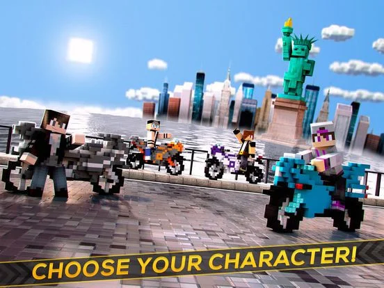 Новости о Blocky Motorbikes . Crazy GP Motorbike Racing Game
