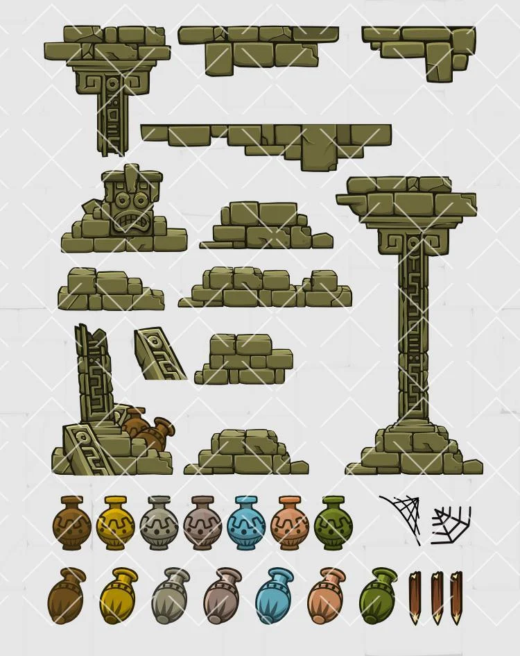 Temple interior creation pack (itch) Temple interior creation pack (itch)