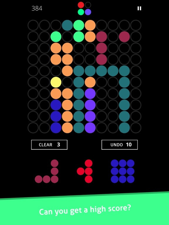 Fit the Ballz ~ make 10 x 10 blocks w/ balls game Fit the Ballz ~ make 10 x 10 blocks w/ balls game