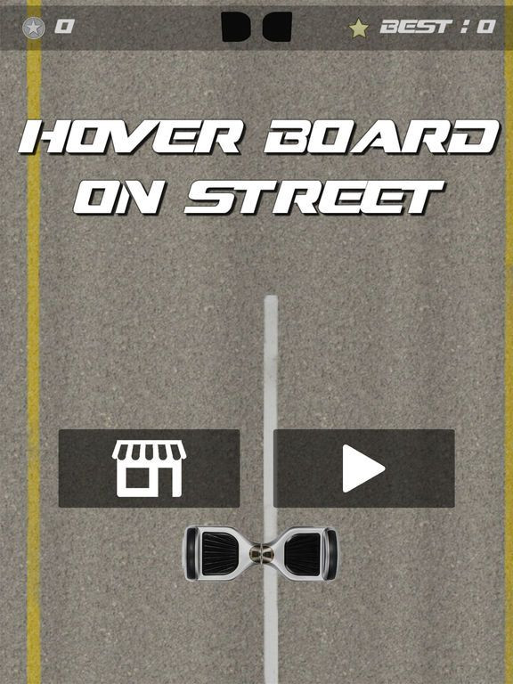 Hoverboard on Street with 2 finger multitouch