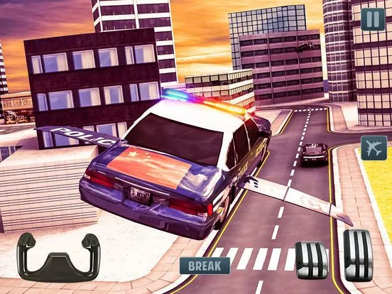 Free Sports Futuristic Police Car Simulation