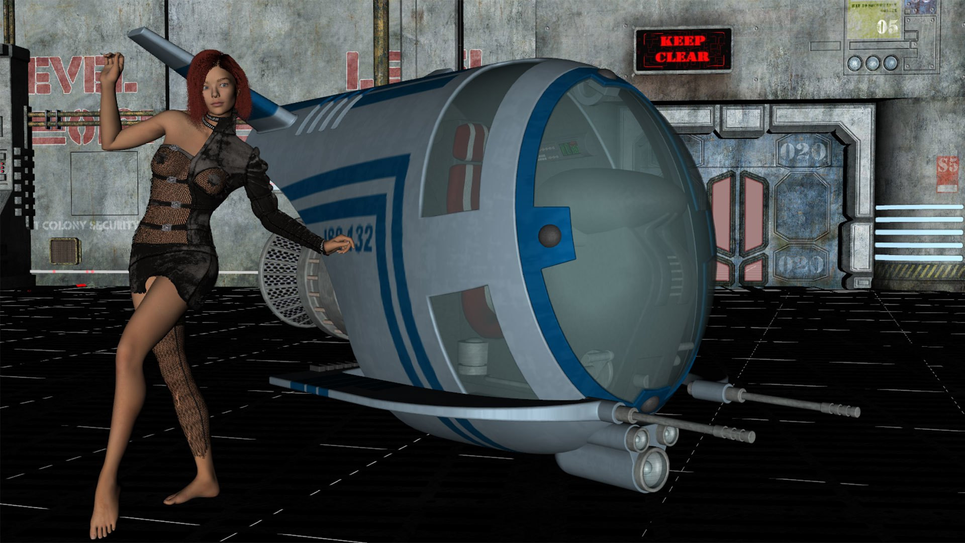 Sci-fi sexy racer Sci-fi sexy racer
