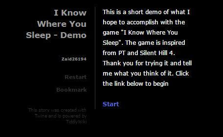 I Know Where You Sleep DEMO (itch) I Know Where You Sleep DEMO (itch)
