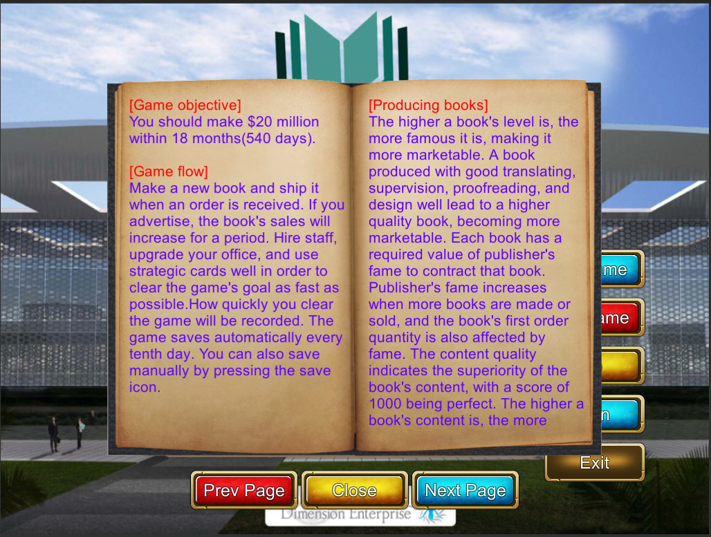Publisher Tycoon Publisher Tycoon