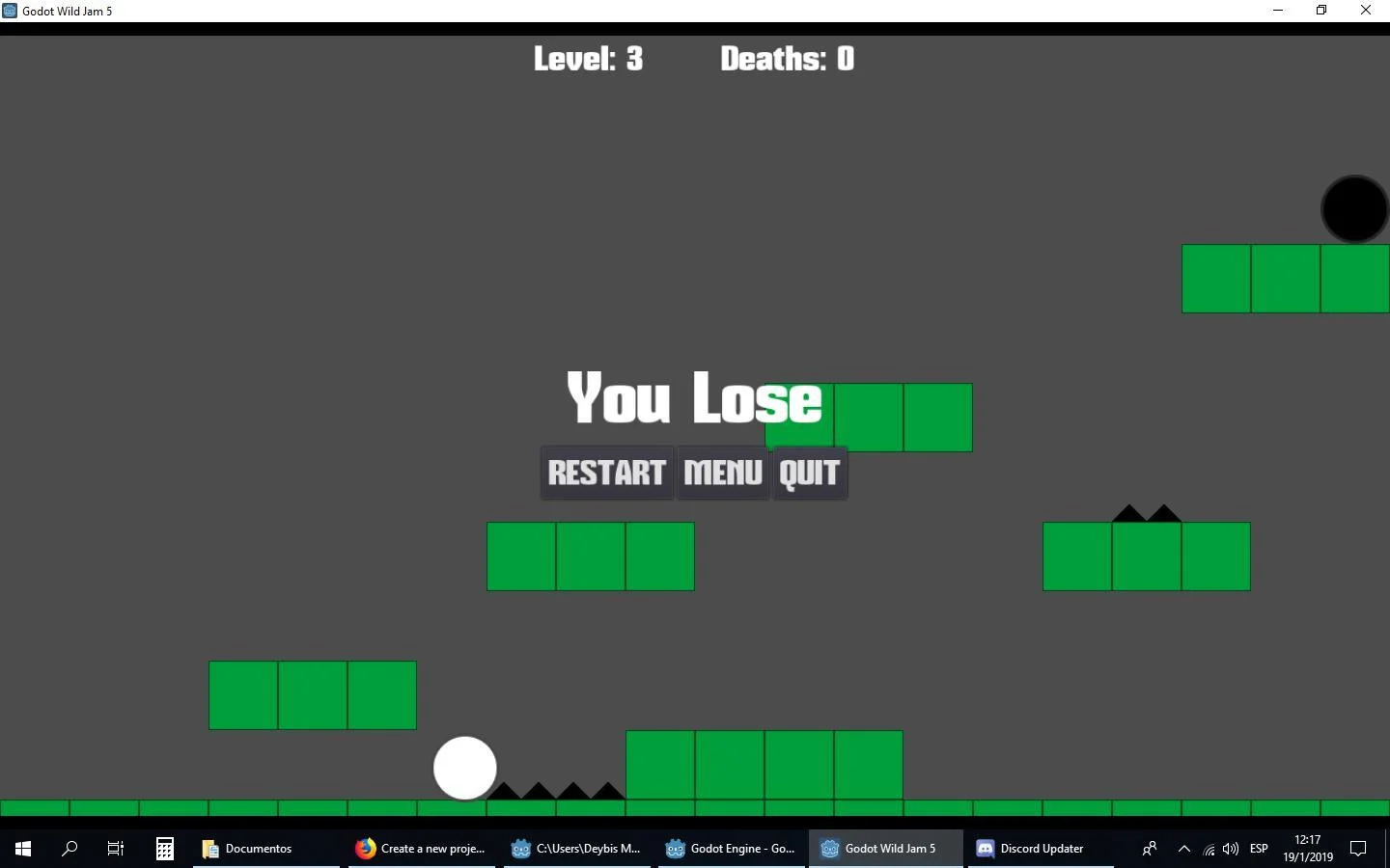 White Ball Puzzle (itch)
