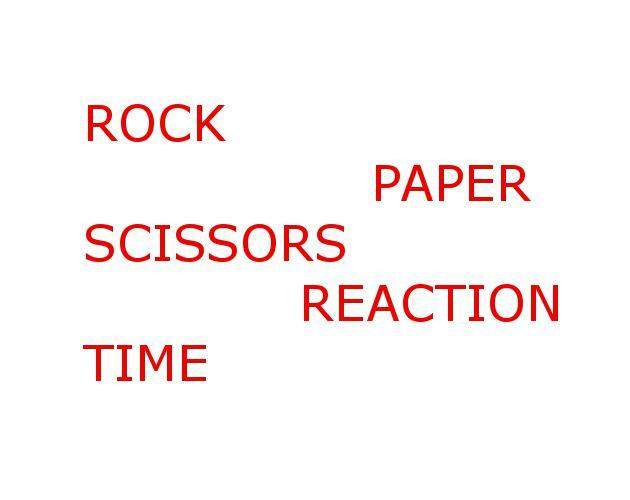 Rock Paper Scissors Reaction Time (itch)