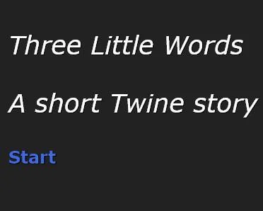 Three Little Words (itch)