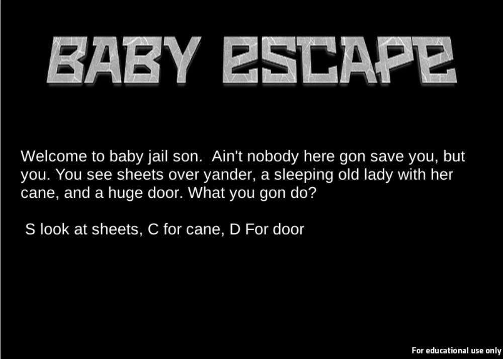 Baby Escape (itch) Baby Escape (itch)