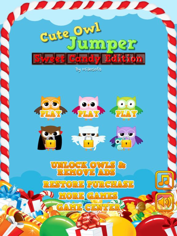 Cute Owl Jumper Sweet Candy Edition Cute Owl Jumper Sweet Candy Edition