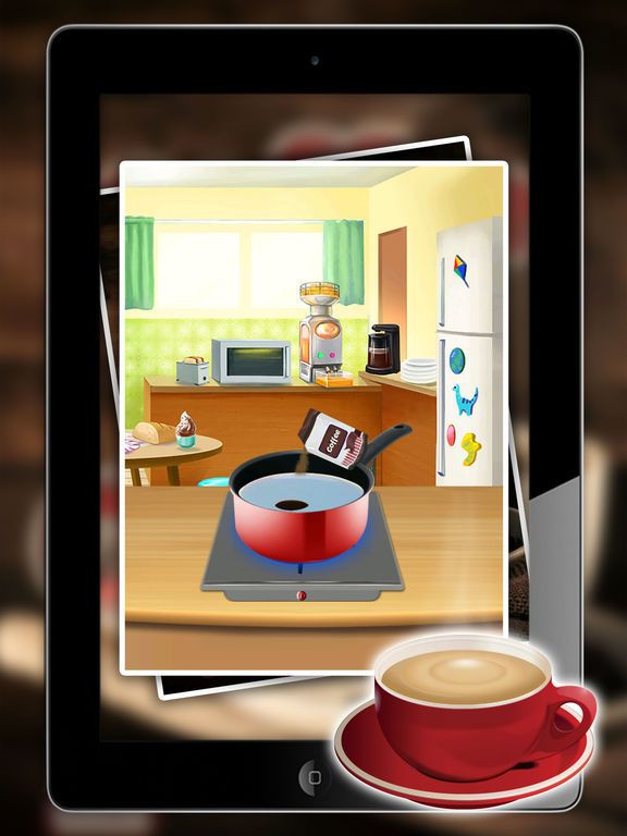 Play Coffee Recipes Game At Restaurant & Home - Make Cold & Hot Coffee Drinks Using Coffee Bean Fun 