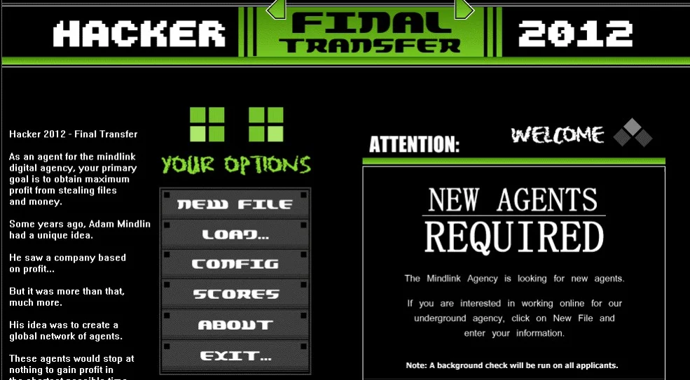 Mindlink Hacker 2012: Final Transfer Mindlink Hacker 2012: Final Transfer