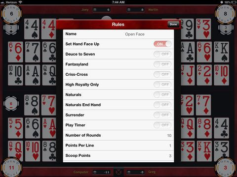 Рецензии Chinese Open Face Poker