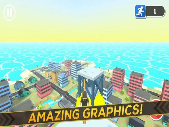 3D Block Man City Puzzle
