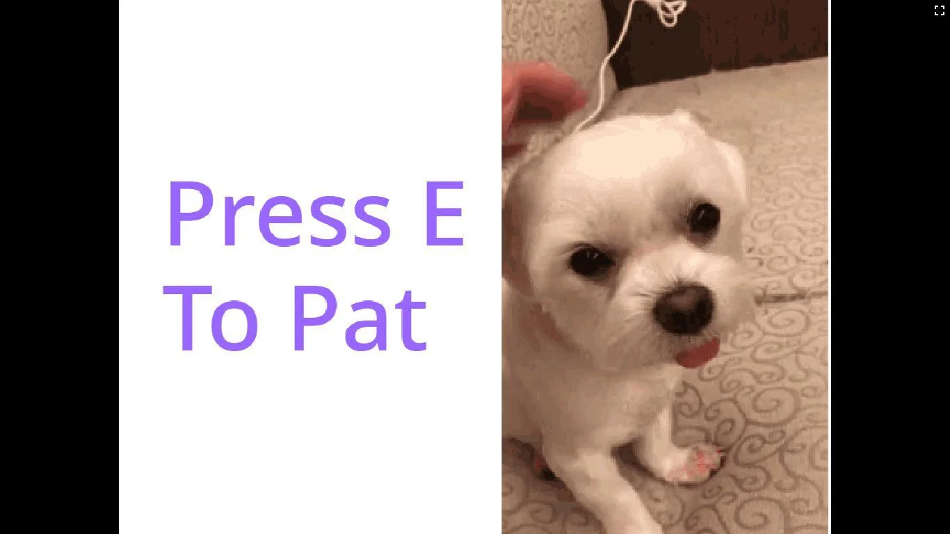 Press E To Pat (itch)