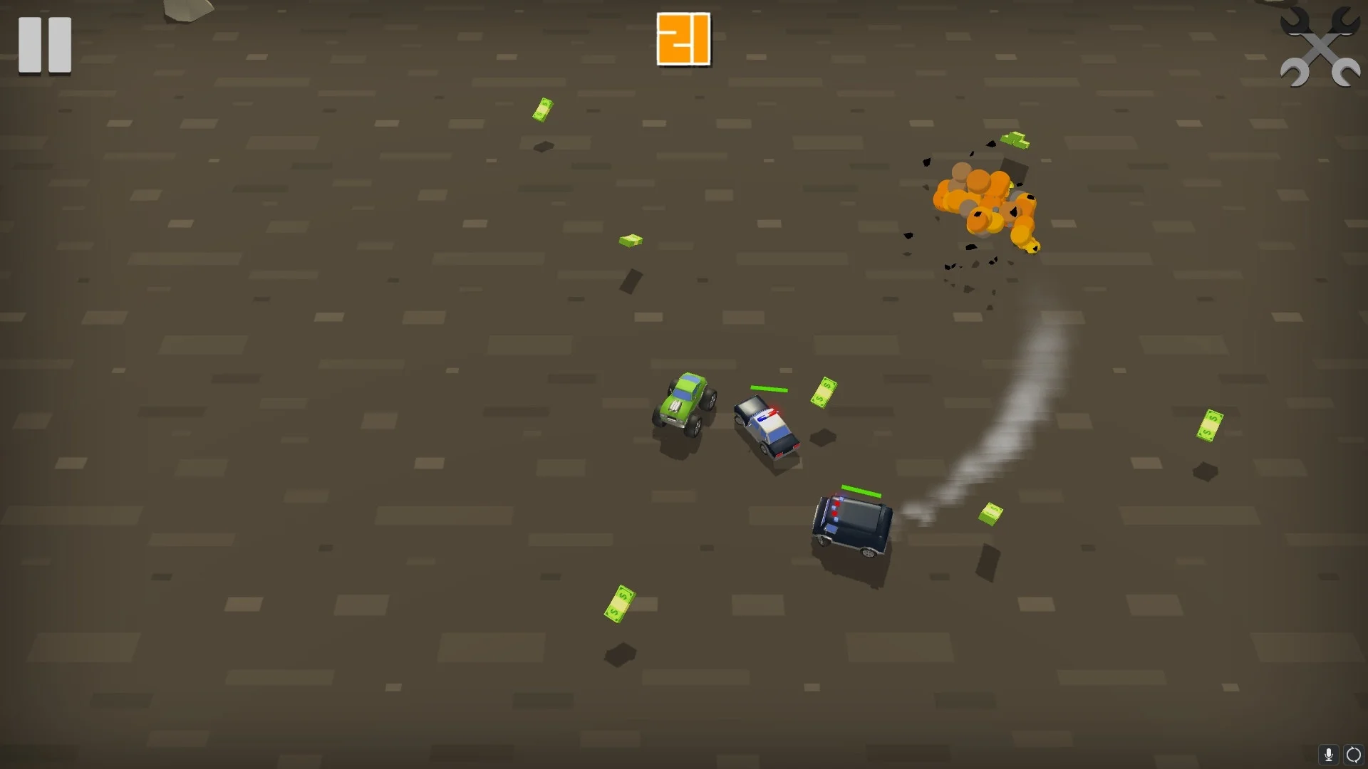 Explosive Pursuit