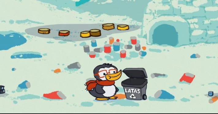 Pingüino Reciclaje (itch)