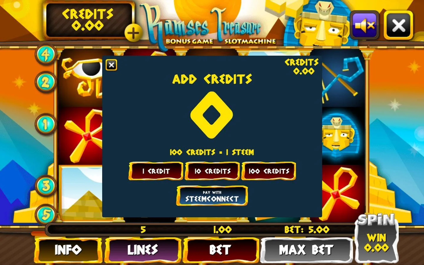 Ramses Treasures (STEEM Slots) (itch) Ramses Treasures (STEEM Slots) (itch)