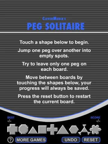 Peg Solitaire by CleverMedia Peg Solitaire by CleverMedia
