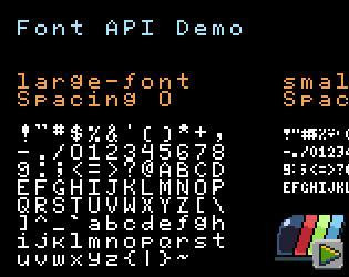 Новости о Pixel Vision 8: Font Demo (itch)