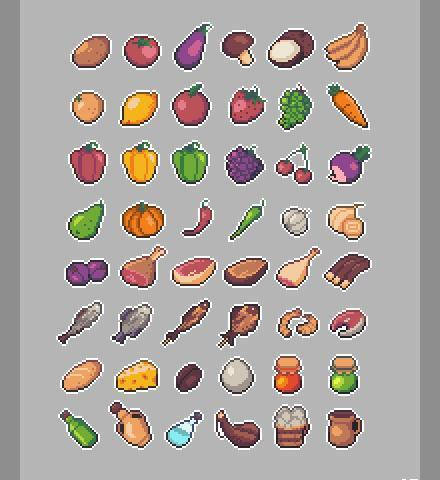 Free Food Icons (itch) Free Food Icons (itch)