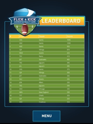Flick A Kick - Augmented Reality Game