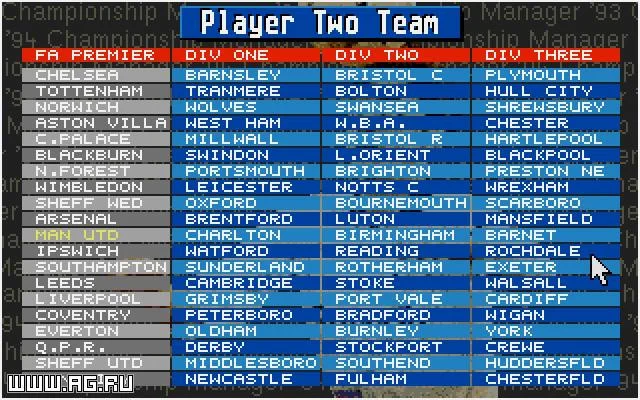 Championship Manager '94 Championship Manager '94