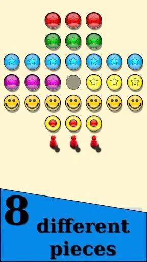 Pegs - Solitaire - Solo Halma (Boardgame)