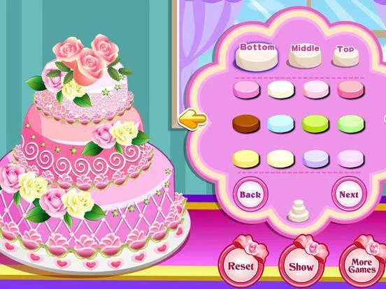Rose Wedding Cake Cooking Game Rose Wedding Cake Cooking Game