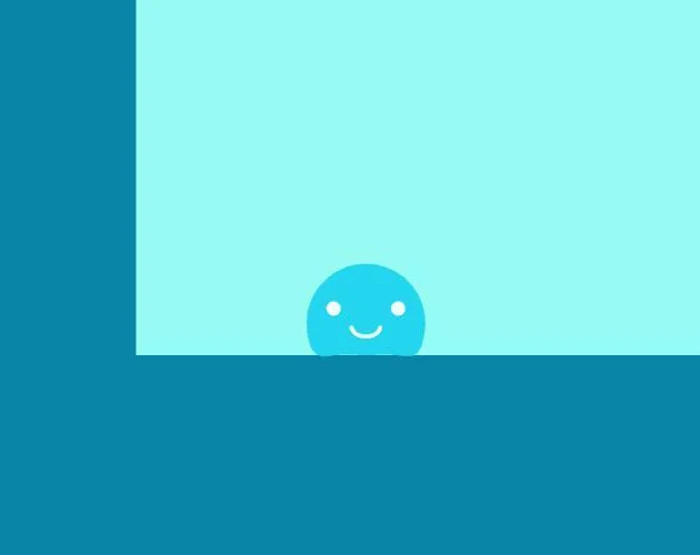 Cyan Slime Slides Up in Size (itch) Cyan Slime Slides Up in Size (itch)