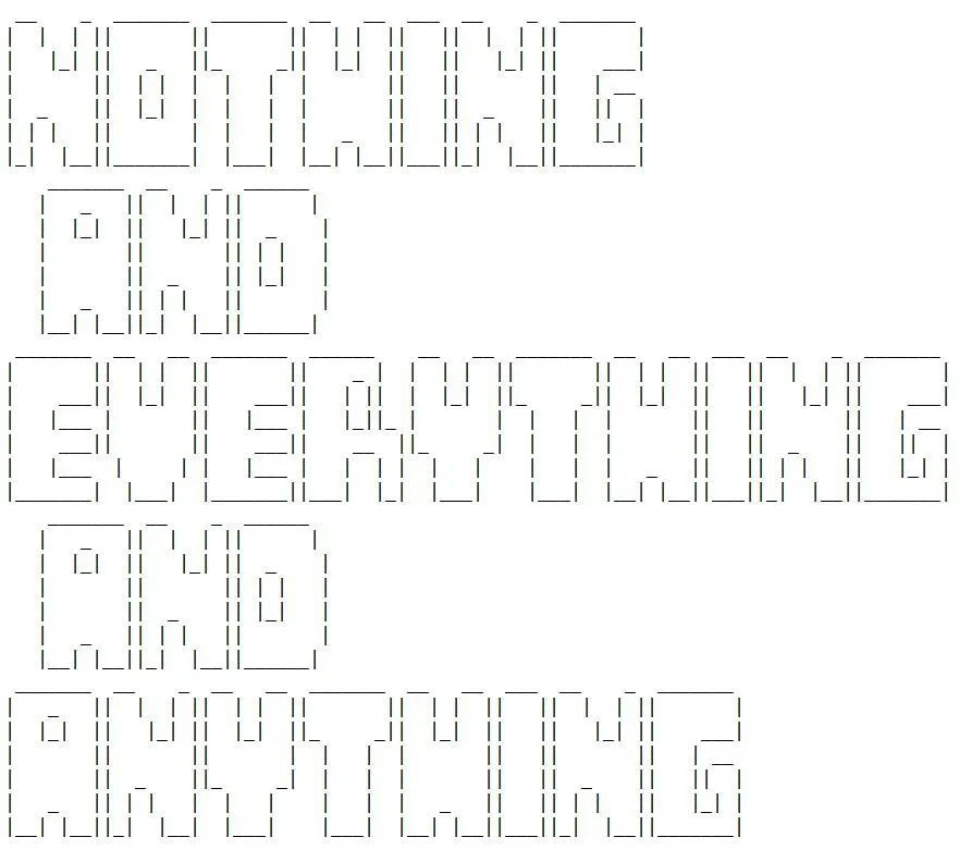 Nothing and Everything and Anything (itch)