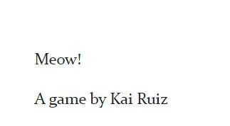 Meow! (Kai) (itch) Meow! (Kai) (itch)