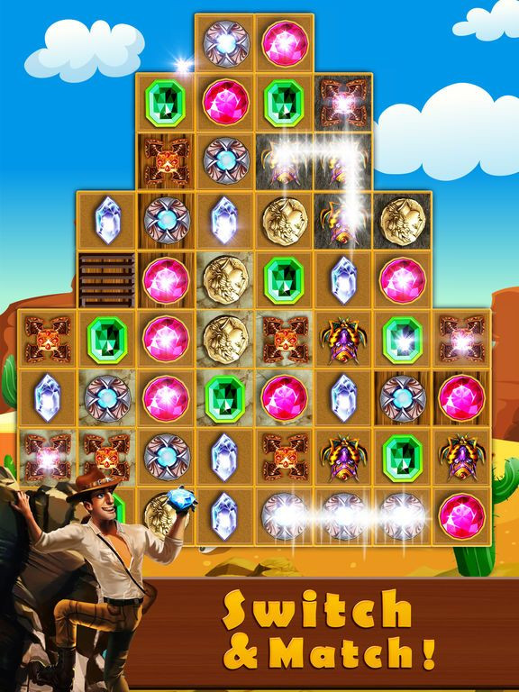 Jewel Quest Games: Indy Match 3 Games for adults Jewel Quest Games: Indy Match 3 Games for adults