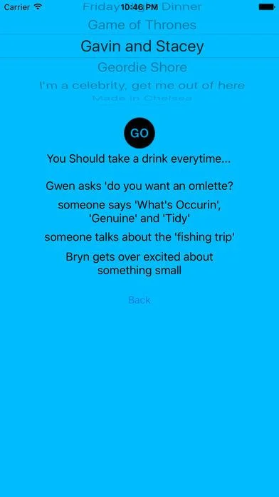 TV Drinking Game UK 2015 TV Drinking Game UK 2015