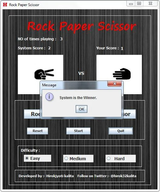 Rock paper scissor (Rock Paper Scissor) (itch)