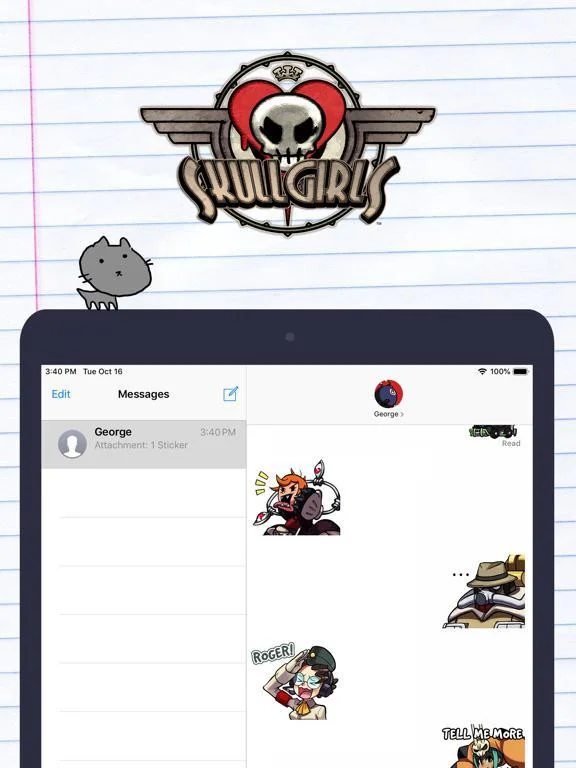 Skullgirls Stickers! Skullgirls Stickers!
