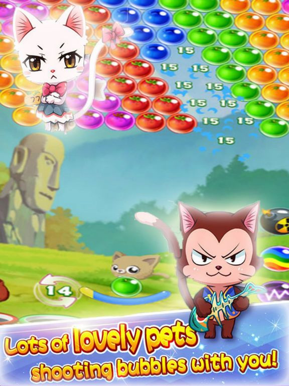 Cat Shoot Ball - Bubble Fruit Cat Shoot Ball - Bubble Fruit