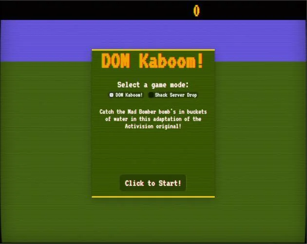DOM Kaboom! and Shack Server Drop (itch) DOM Kaboom! and Shack Server Drop (itch)