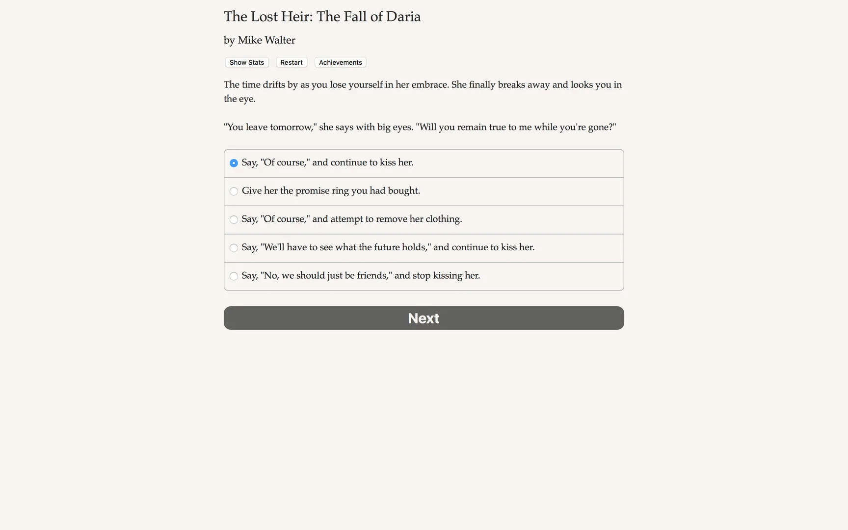 The Lost Heir: The Fall of Daria The Lost Heir: The Fall of Daria
