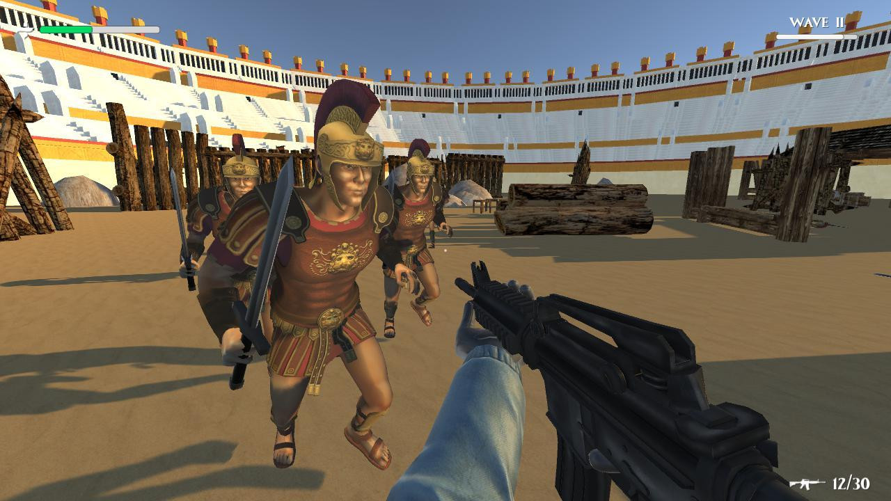 Why am I in the past? Who cares! Shoot the Romans (itch)