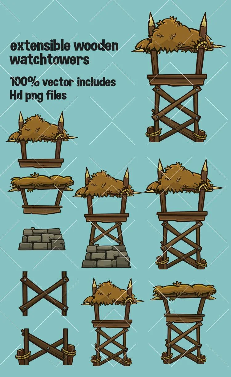 Wooden towers (itch) Wooden towers (itch)