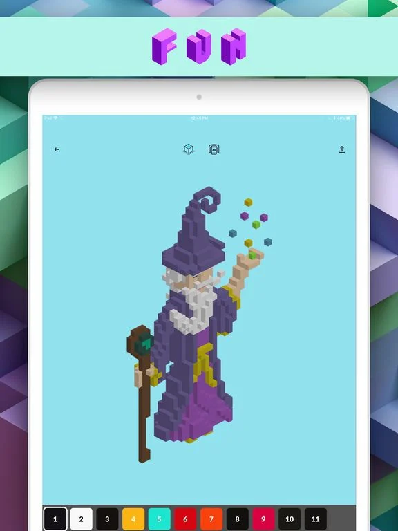 3d Number Coloring: Voxel Art 3d Number Coloring: Voxel Art